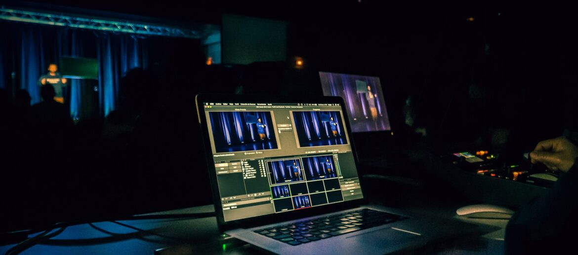 montage de diffusion en direct